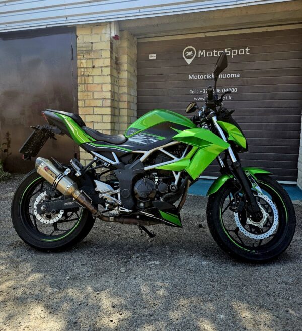 Kawasaki Z125 motociklo nuoma Vilniuje
